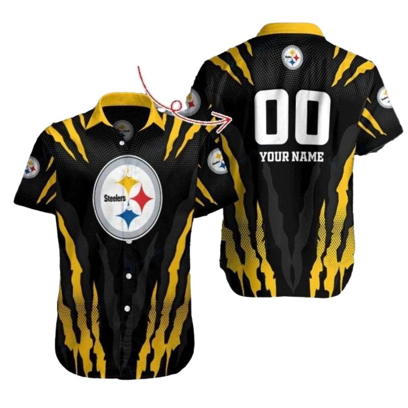 Personalized Pittsburgh Steelers Iconic Emblem Design Hawaiian Shirt 1