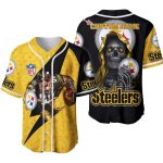 Personalized Pittsburgh Steelers Logo And Mascot Baseball Jersey