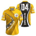 Personalized Pittsburgh Steelers Logo Game Day Vibes Super Bowl 2025 Hawaiian Shirt