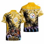 Personalized Pittsburgh Steelers Mastcot New Summer Coconut Tree 2025 Hawaiian Shirt