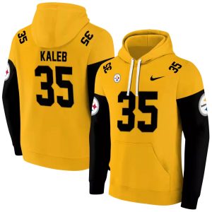 Personalized Pittsburgh Steelers Minimal Design Gold AOP Hoodie
