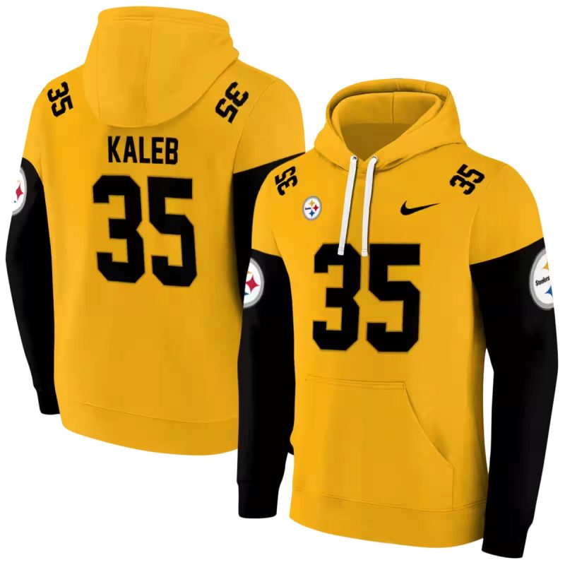 Personalized Pittsburgh Steelers Minimal Design Gold Aop Hoodie 1