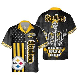 Personalized Pittsburgh Steelers Skull Ready To Fight Hawaiian Shirt