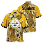 Personalized Pittsburgh Steelers Sunshine Safari Wildlife Hawaiian Shirt
