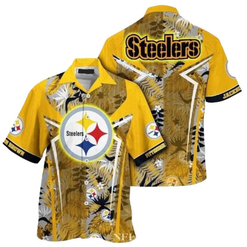 Personalized Pittsburgh Steelers Sunshine Safari Wildlife Hawaiian Shirt 1