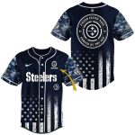 Personalized Pittsburgh Steelers Veteran Us Navy Baseball Jersey
