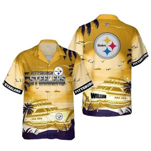 Personalized Pittsburgh Steelers Yacht Cruising Special Hawaiian Shirt