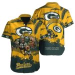 Personalized Players Paradise Green Bay Packers Mascot And Helmet 2025 Hawaiian Shirt