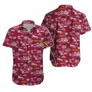 Personalized Red Palms Arizona Cardinals Hawaiian Shirt
