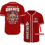 Personalized San Francisco 49ers All Time Greates Baseball Jersey