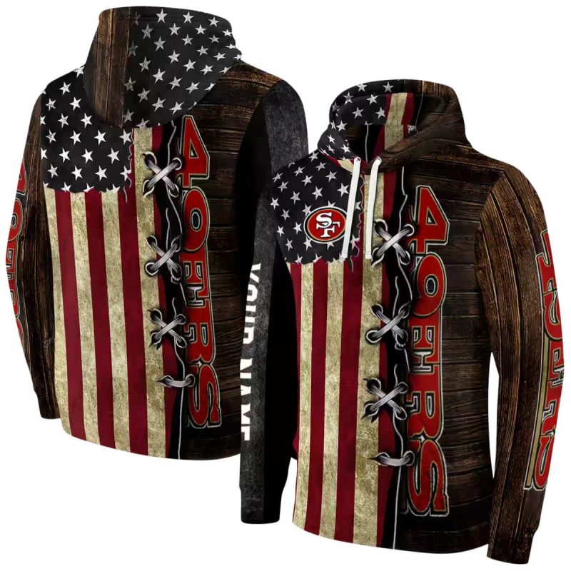 Personalized San Francisco 49Ers American Pride Aop Hoodie 1