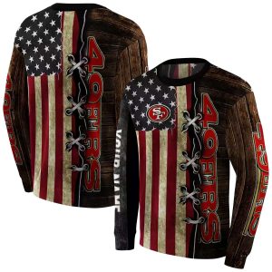 Personalized San Francisco 49ers American Pride AOP Sweatshirt