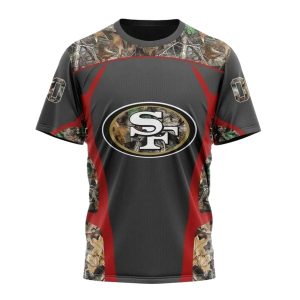 Personalized San Francisco 49ers Camo Hunting Design AOP T-Shirt