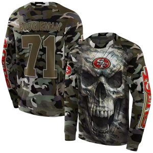Personalized San Francisco 49ers Camo Skull AOP Sweatshirt