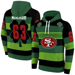 Personalized San Francisco 49ers Celtic Patterns Green AOP Hoodie