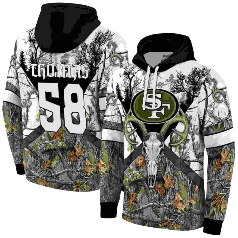 Personalized San Francisco 49Ers Forest Silhouette Aop Hoodie 1