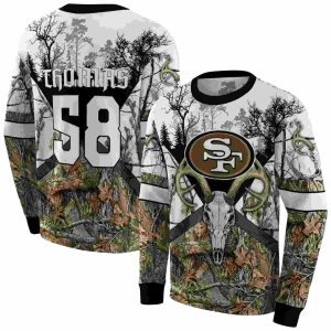 Personalized San Francisco 49ers Forest Silhouette AOP Sweatshirt