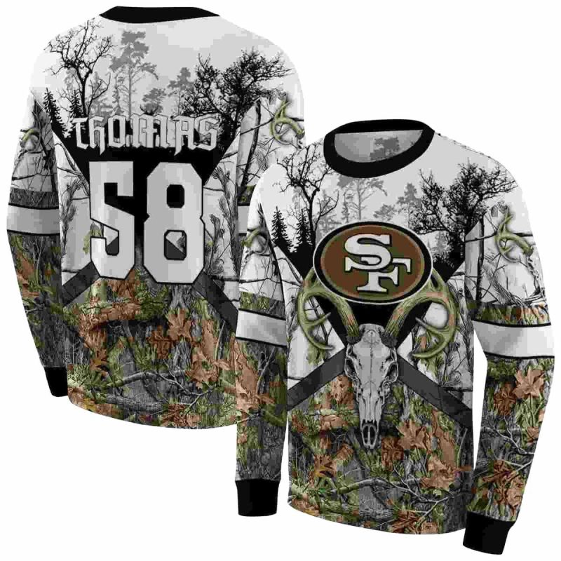 Personalized San Francisco 49Ers Forest Silhouette Aop Sweatshirt 1