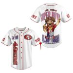 Personalized San Francisco 49ers Las Vegas Super Bowl White Baseball Jersey