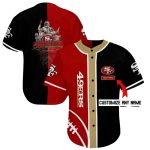 Personalized San Francisco 49ers Legends Black And Red Pattern Baseball Jersey