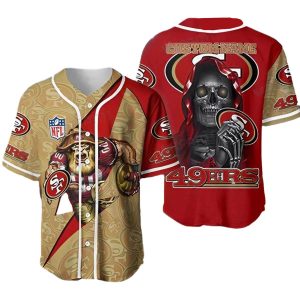 Personalized San Francisco 49ers Mascot And The Death Baseball Jersey