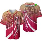 Personalized San Francisco 49ers Mascot Art Baseball Jersey