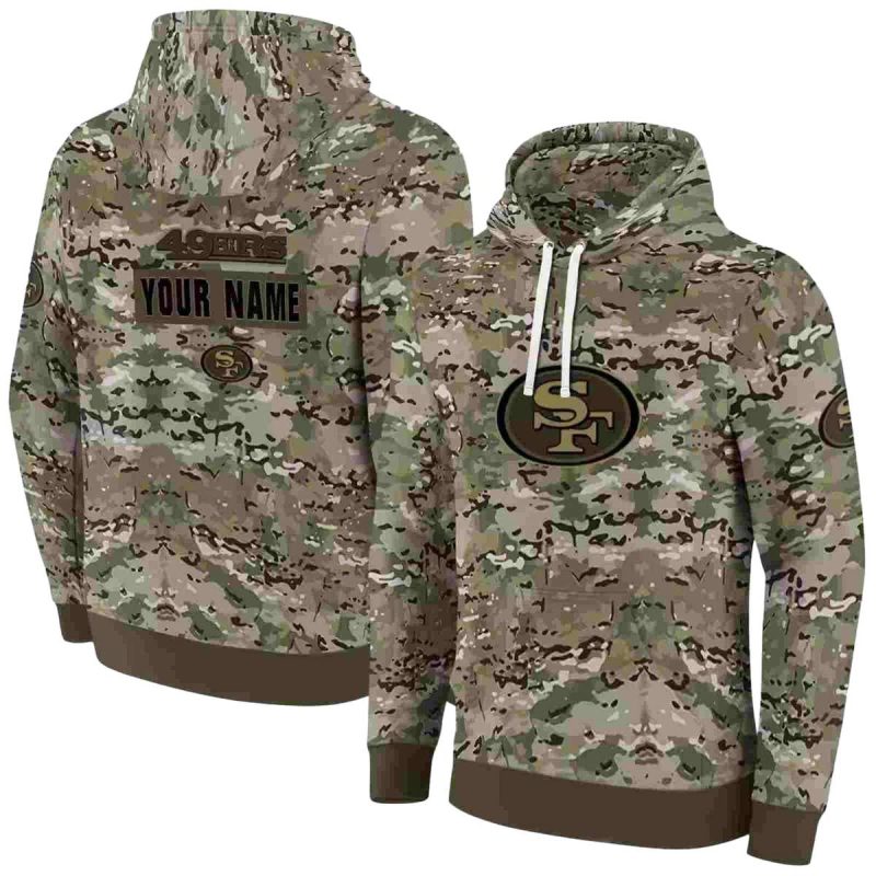 Personalized San Francisco 49Ers Military Style Aop Hoodie 1