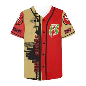 Personalized San Francisco 49ers Ruff Ryders Baseball Jersey
