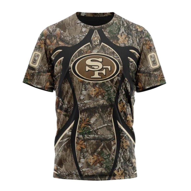 Personalized San Francisco 49Ers Special Hunting Camo Aop T Shirt 1