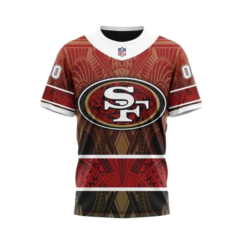 Personalized San Francisco 49Ers Specialized Native With Samoa Culture Aop T Shirt 1