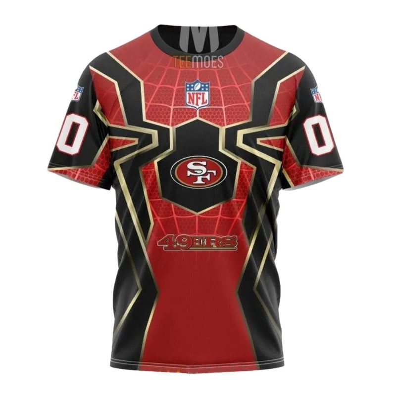 Personalized San Francisco 49Ers Spider Man Aop T Shirt 1