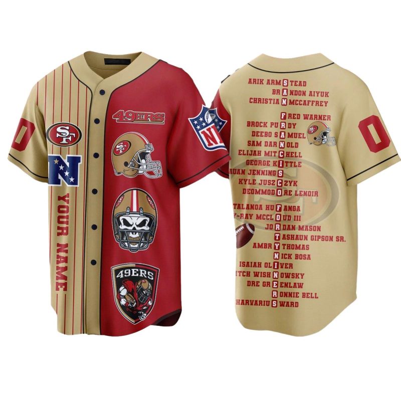 Personalized San Francisco 49Ers The Champions Team Baseball Jersey 1