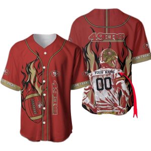 Personalized San Francisco Burning Baseball Jersey