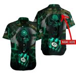 Personalized Screaming Phantom Green Bay Packers Hawaiian Shirt