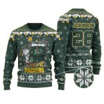 Personalized Snoopy Green Bay Packers Ugly Sweater