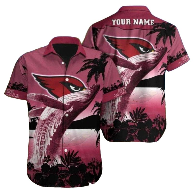 Personalized Tidal Team Spirit Arizona Cardinals Hawaiian Shirt 1