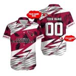 Personalized Tropical Blitz Arizona Cardinals Jersey Style Hawaiian Shirt