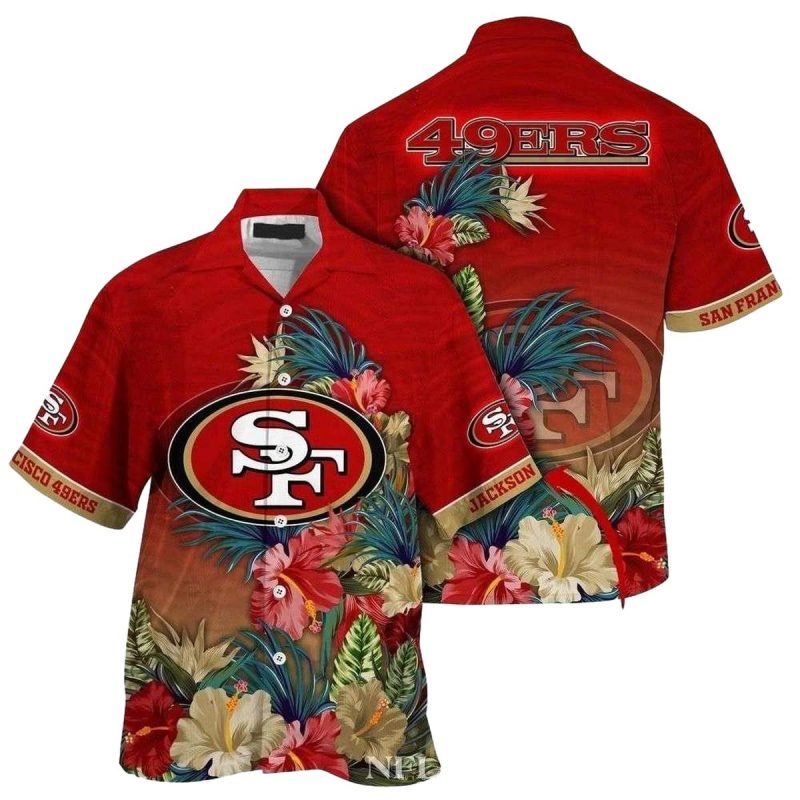 Personalized Tropical Breeze San Francisco 49Ers Hawaiian Shirt 1