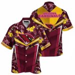 Personalized Tropical Sunset Maroon Arizona Cardinals Tropical Hawaiian Shirt