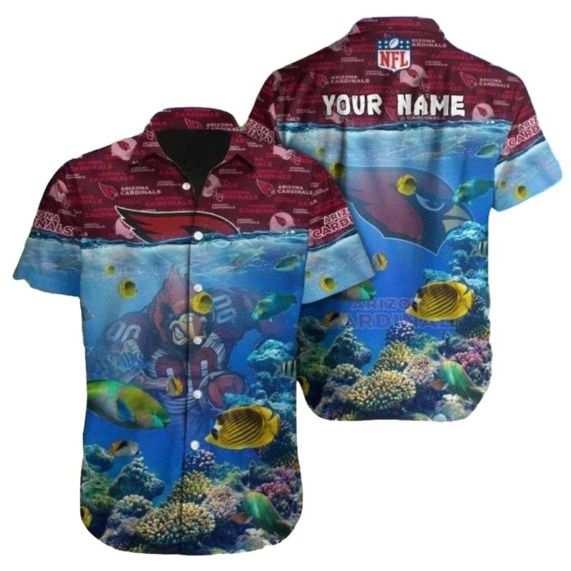 Personalized Under The Sea Cardinals Adventure Nfl Hawaiian Shirt 1