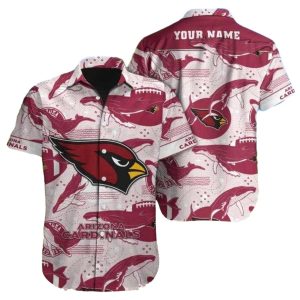 Personalized Vintage Vibes Cardinals Hawaiian Shirt Classic Logo Red And White Design