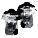 Personalized Winged Skull Raiders Halloween Hawaiian Shirt