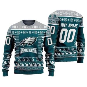 Personalized Logo Philadelphia Eagles Ugly Sweater