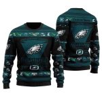 Personalized Philadelphia Eagles Football Team Logo Christmas Ugly Sweater