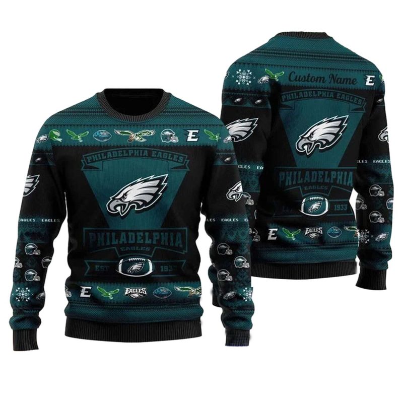 Personalized Philadelphia Eagles Football Team Log 1