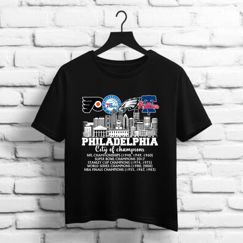 Philadelphia Bell Philadelphia Eagles Philadelphia 76Ers T Shirt 1 1