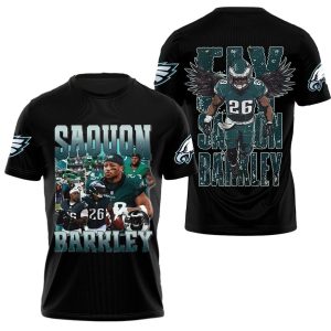Philadelphia Eagle Fly Saquon Barkley 26 AOP T-Shirt