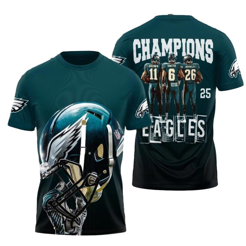 Philadelphia Eagles 11 6 26 Eagles Champions Aop T Shirt
