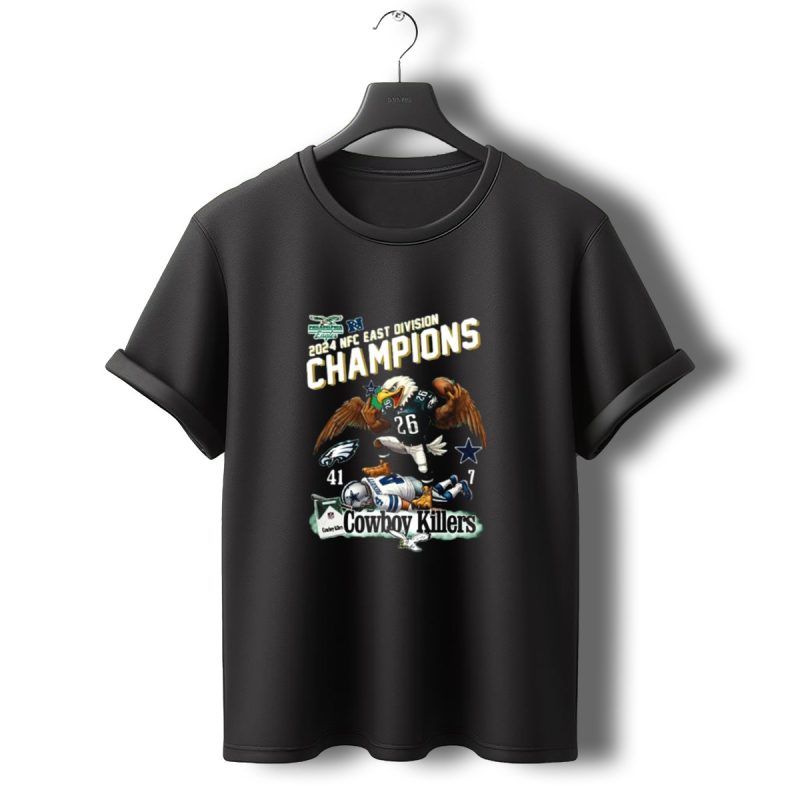 Philadelphia Eagles 2024 Nfc East Division Champions Cowboy Killers 26 Eagle Vs 41 7 T Shirt T Shirt 0 1