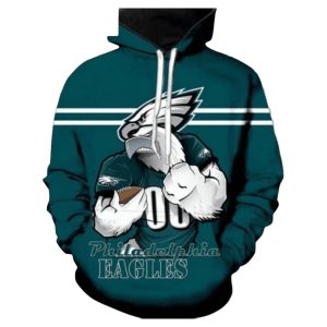 Philadelphia Eagles Cool Mascot All Over Print Hoodie